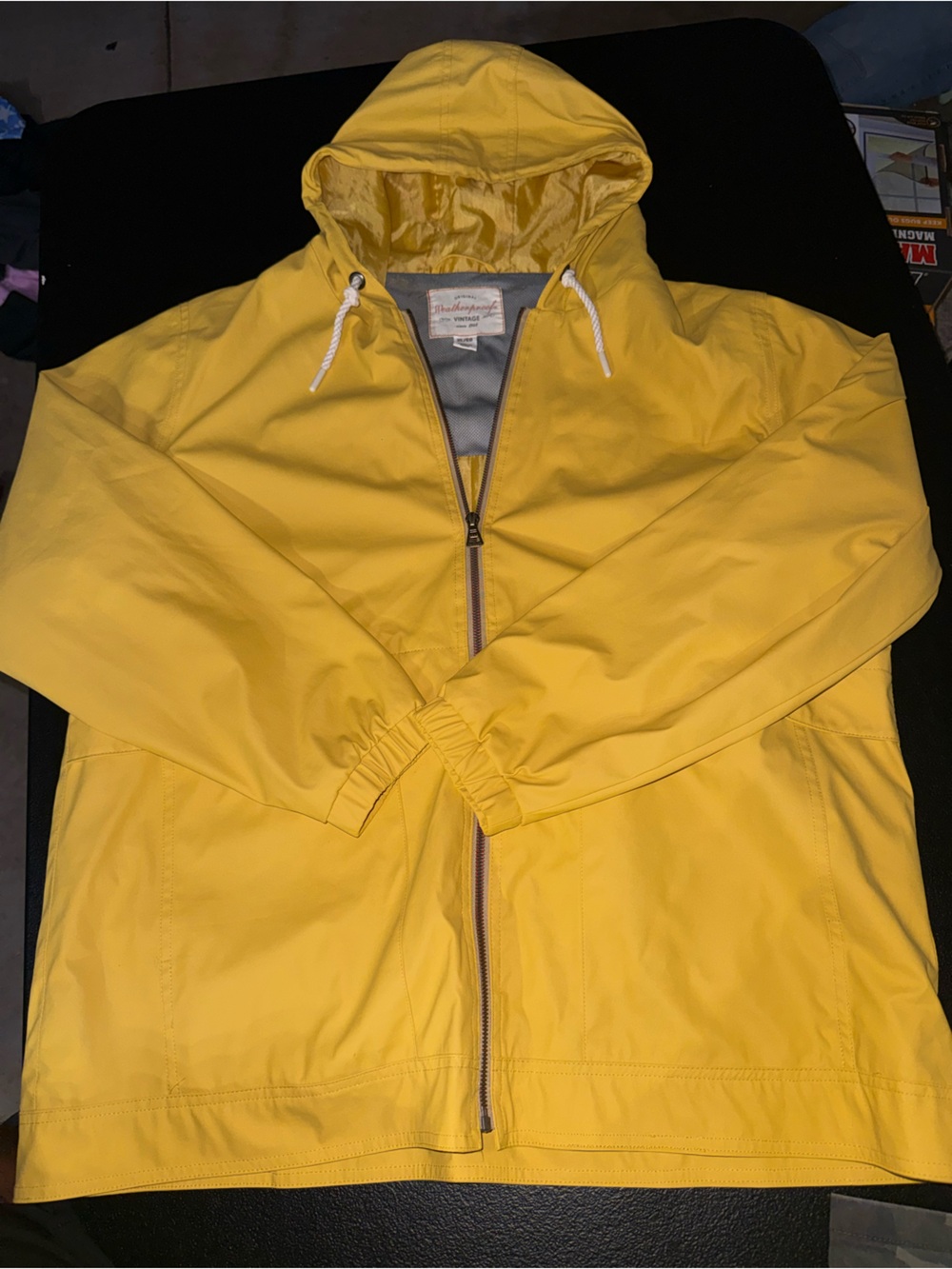 Vintage Men’s Waterproof Yellow with Hood